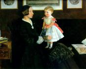 约翰 埃弗里特 米莱斯 : Portrait of Mrs James Wyatt